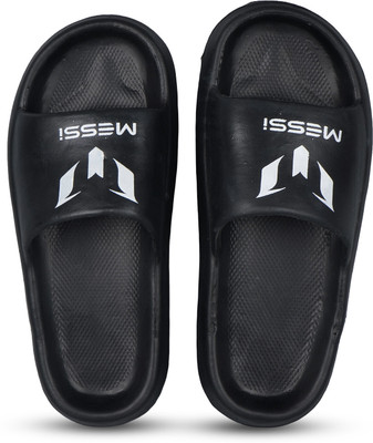 Shoe Island Men Slides(Black , 7)