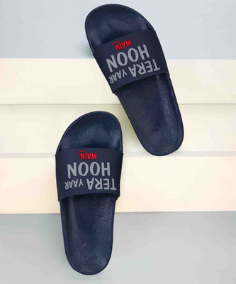 Earton Men Slides(Blue , 7)