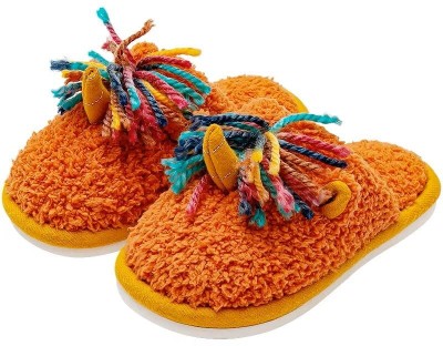 DRUNKEN Women Slippers(Orange , 7)