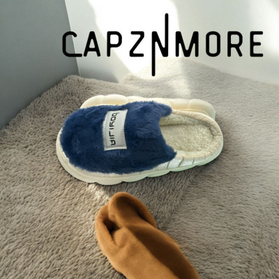 capznmore Men Slides(Blue, White , 9)