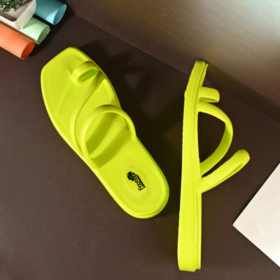 Footup Women Slippers(Yellow , 8)