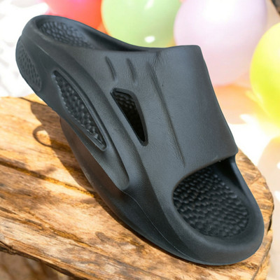 PARIE Men Slides(Black , 8)