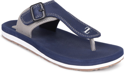 Oxer Men Flip Flops(Blue , 6)
