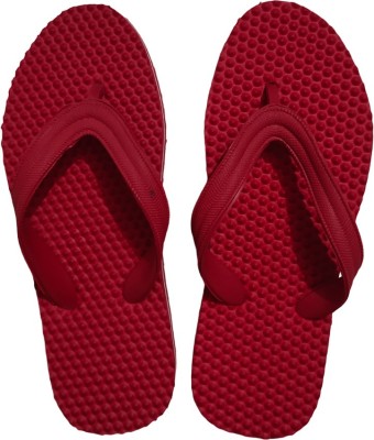 Addifox Men Men's Slippers for Daily Use Ultra-Light Weight Shock Absorbent Water-resistant Slippers(Red , 6)