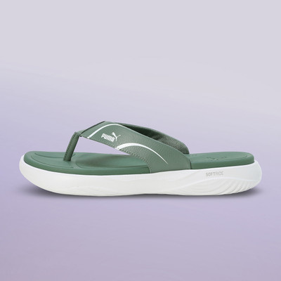 PUMA Men Softride Seave Xpress Flip Flops(Green , 6)