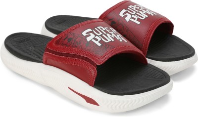 PUMA Men Slides(Red , 6)