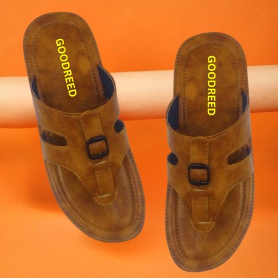 GOODREED Men Slippers(Brown , 10)