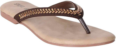 GRETA Women Flats(Copper , 6)