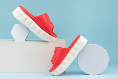 JYO8 Women Slides(Red , 5)