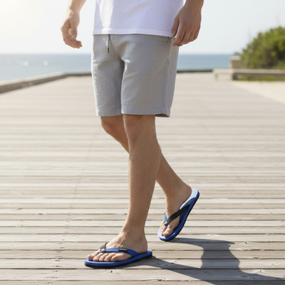 Hilux Men Slippers(Blue, Blue , 9)