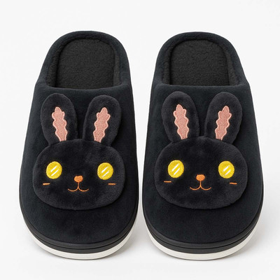 NAT Women Flip Flops(Black , 4)