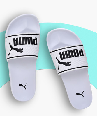 PUMA Men Leadcat 2.0 Slides(White , 10)