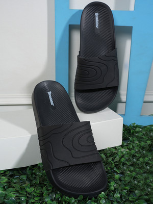 Roadster Men Slides(Black , 10)