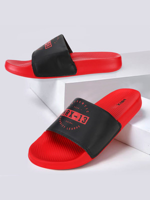 HRX by Hrithik Roshan Men Slippers(Red, Navy , 10)