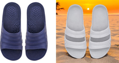 ventus Men Flip Flops(Blue, Grey , 7)