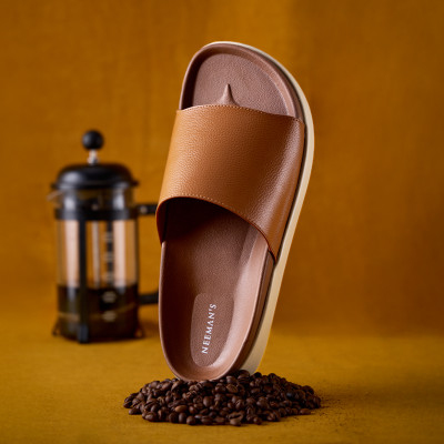 Neemans Men Slides(Tan , 10)