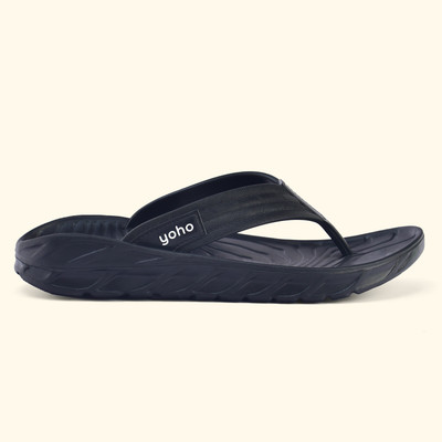 yoho Men Slippers(Black , 10)