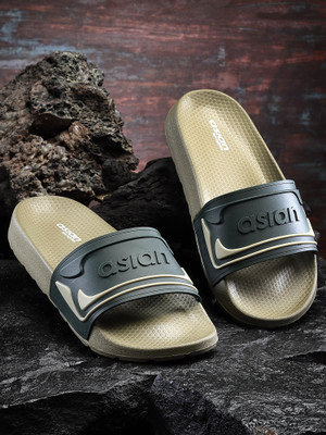 asian Men Slides(Olive , 7)