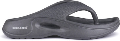 BERSACHE Men Slides(Black , 9)