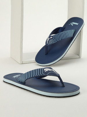 PUMA Men Flip Flops(Blue, White , 8)