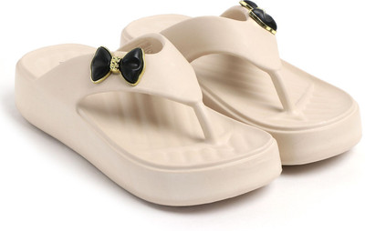 MILESTOE Women Slippers(Beige , 4)