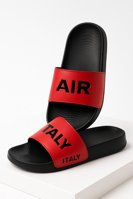 Air Italy Men Slides(Red , 8)