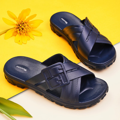 Hoppa Women Flip Flops(Navy , 6)