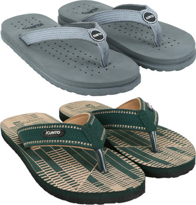 KUNTO Men Flip Flops(Multicolor , 10)