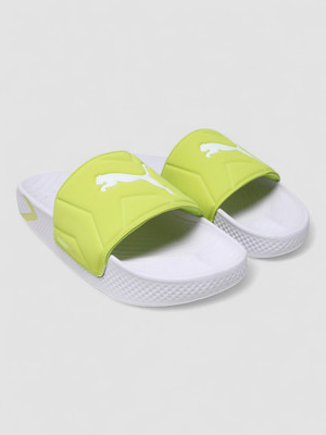 PUMA Men SoftridePro Leadpuff Slides(White , 10)