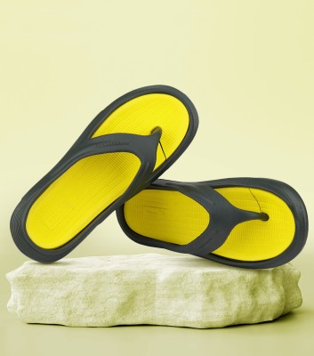 BERSACHE Men Slippers(Yellow , 8)