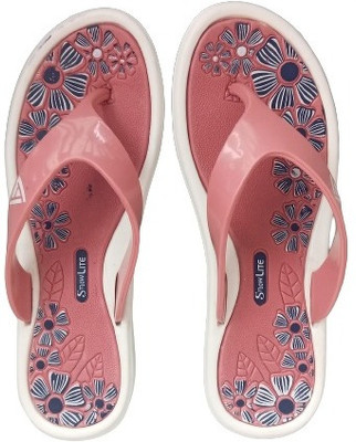 Snowlite Women Flip Flops(Maroon , 6)