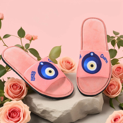 Y key Women Slides(Pink , 5)