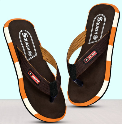 Squash Men Flip Flops(Tan , 10)