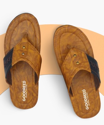 GOODREED Men Slippers(Tan , 9)