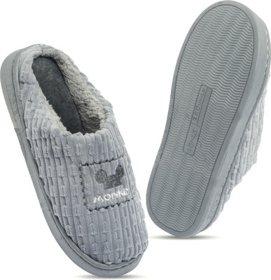 RICHMEN Women Slippers(Grey , 8)