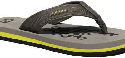 Fida Men Flip Flops(Black , 6)