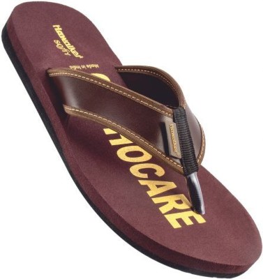 HAWALKER Men Flip Flops(Brown , 11)