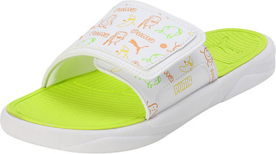 PUMA Men Slides(White , 8)