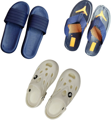 BLIBBERS Men Slippers(Blue, Blue, White , 9)