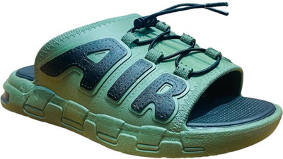 COMMANDER RULING FEETS Men Flip Flops(Green , 10)