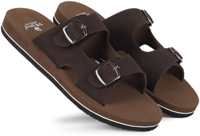 DR STTEP Men Orthopedic Slippers for Men Comfort Fit Soft Cushion Lightweight Slippers(Brown , 11)