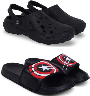 KAPYANSH Men Clogs(Black, Black , 9)