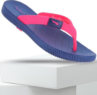 FLITE Women Slippers(Navy, Pink , 6)