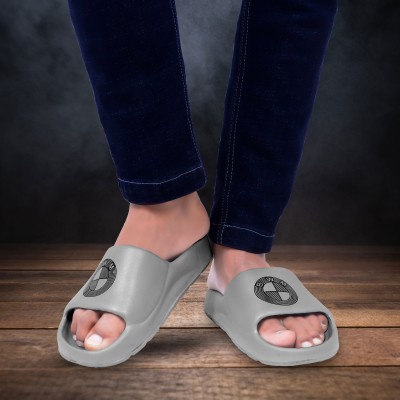 Newera Men Slides(Grey , 9)