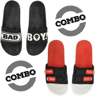 Shoe Island Men Slides(Multicolor , 9)