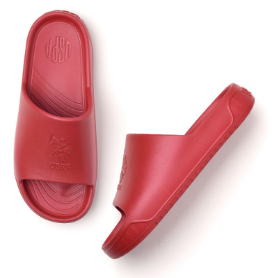 U.S. POLO ASSN. Men Slides(Red , 8)