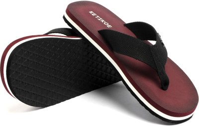 KETIKOE Men Flip Flops(Pink , 7)