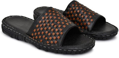 APPELON Men Slides(Black , 10)