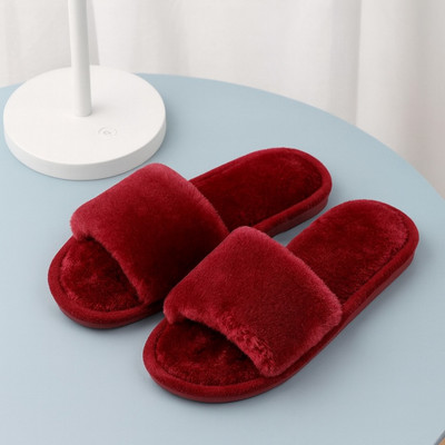 WOLVESDEN Women Flip Flops(Maroon , 7)