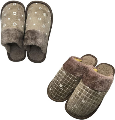 Mahi Enterprises Men Flip Flops(Beige, Brown , 6)